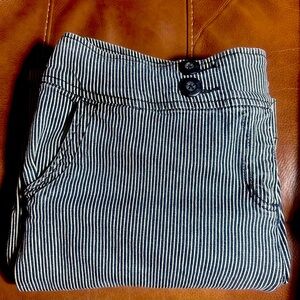 Style & Co 18W denim pinstripe trousers